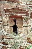 Petra - the Lion Triclinium, along the walk which climbs the Monastery 